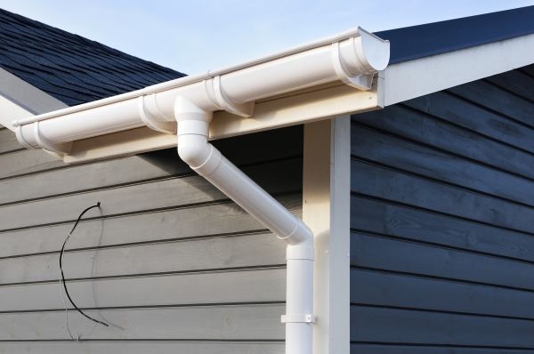 PVC Rain Gutter Installation in Warren